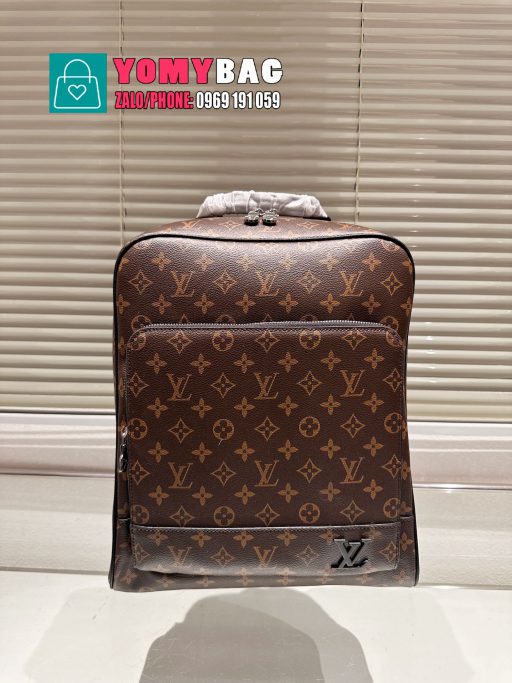 Ba lô Lv discovery size 30x38 cm, ba lô màu nâu monogram