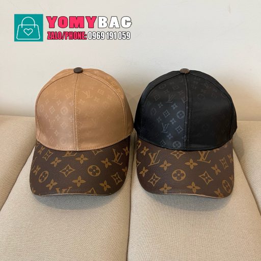 Mũ lưỡi trai Lv màu nâu monogram