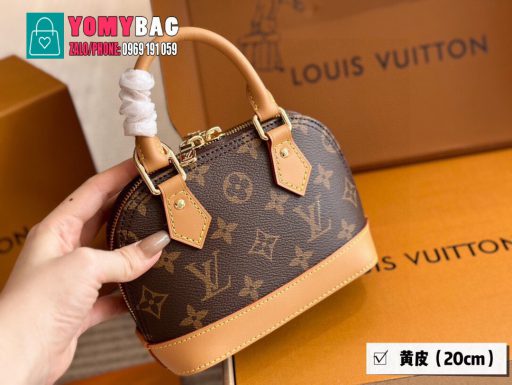Túi xách Lv Alma size 20 cm và 25 cm, túi màu nâu họa tiết monogram