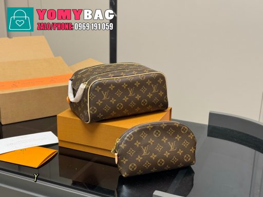 Túi xách Lv size 27x14 cm, túi cầm tay kèm ví nhỏ