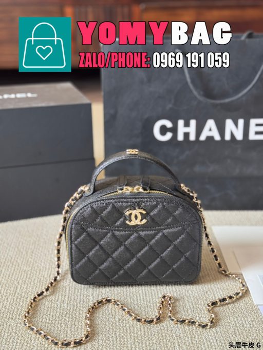 Túi xách Chanel size 18x14 cm, túi da hạt rất xinh
