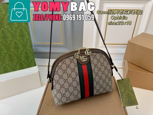 Túi xách gucci ophidia size 23x18 cm, túi đeo chéo