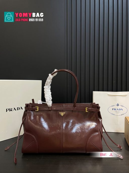 Túi xách Prada hobo nhiều màu sắc da mềm mịn size 39x24 cm, túi vừa cầm tay vừa đeo chéo rất đẹp