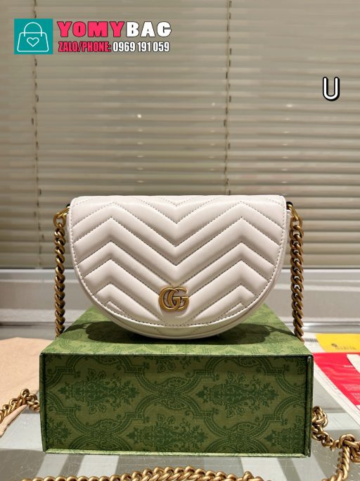 Túi xách Gucci ohphida size 21x11 cm, túi hình bán nguyệt nữ tính