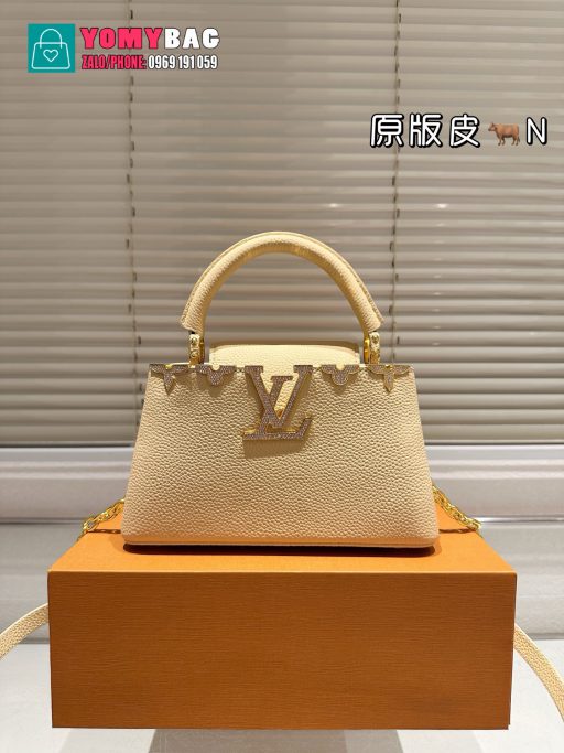 Túi xách Lv capucines size 22x12 cm, túi có nhiều màu cực đẹp